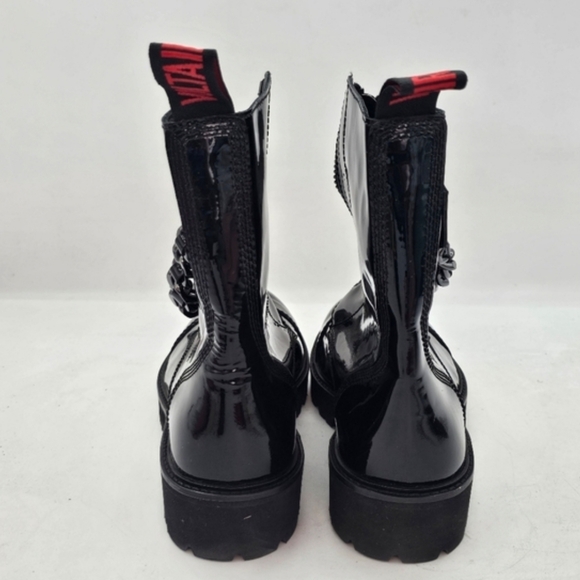 Zadig&Voltaire Women Joe Cecilia Patent Leather Black Ankle Boot EU39 NWD - Picture 3 of 10